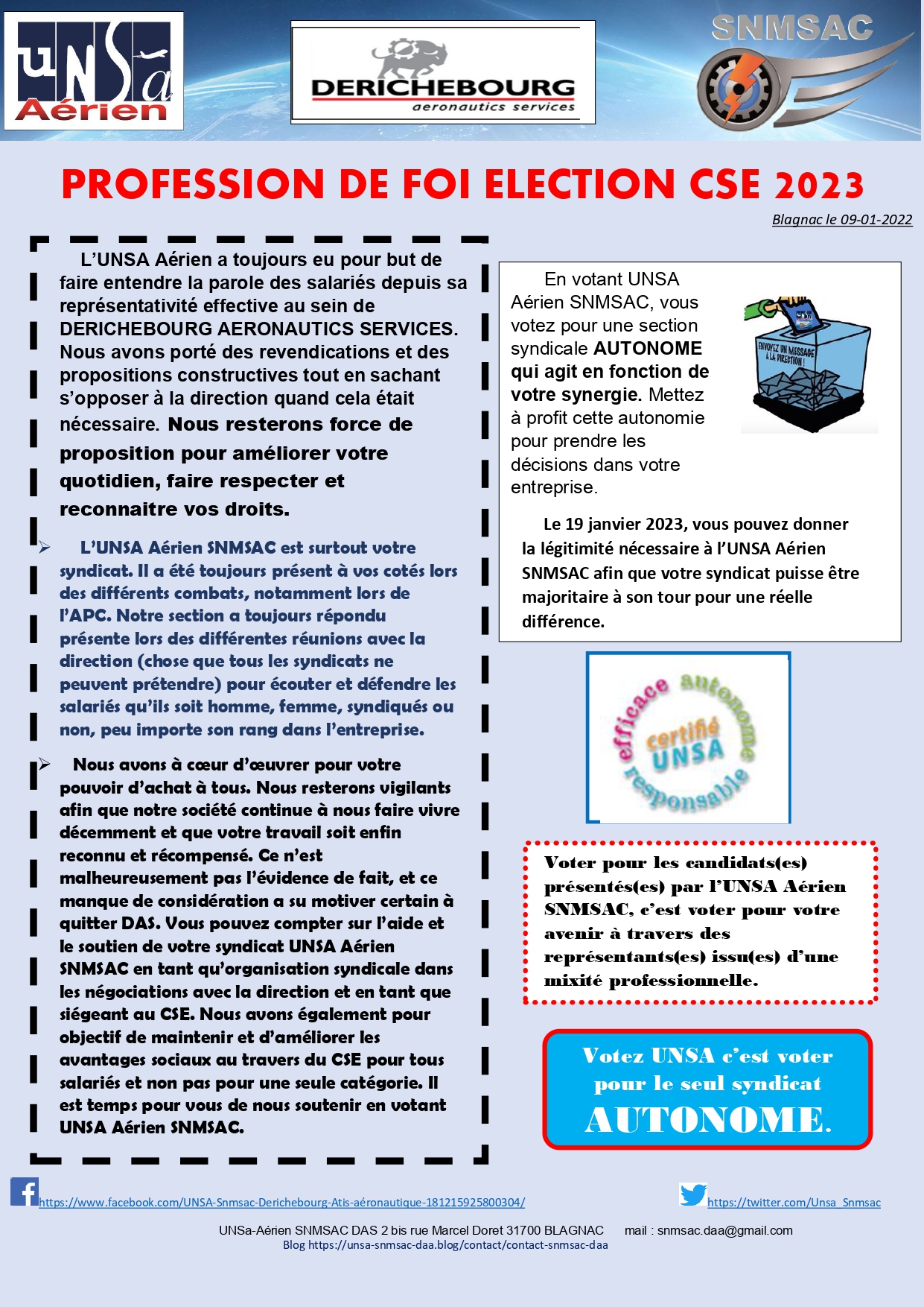 profession de foi election municipale